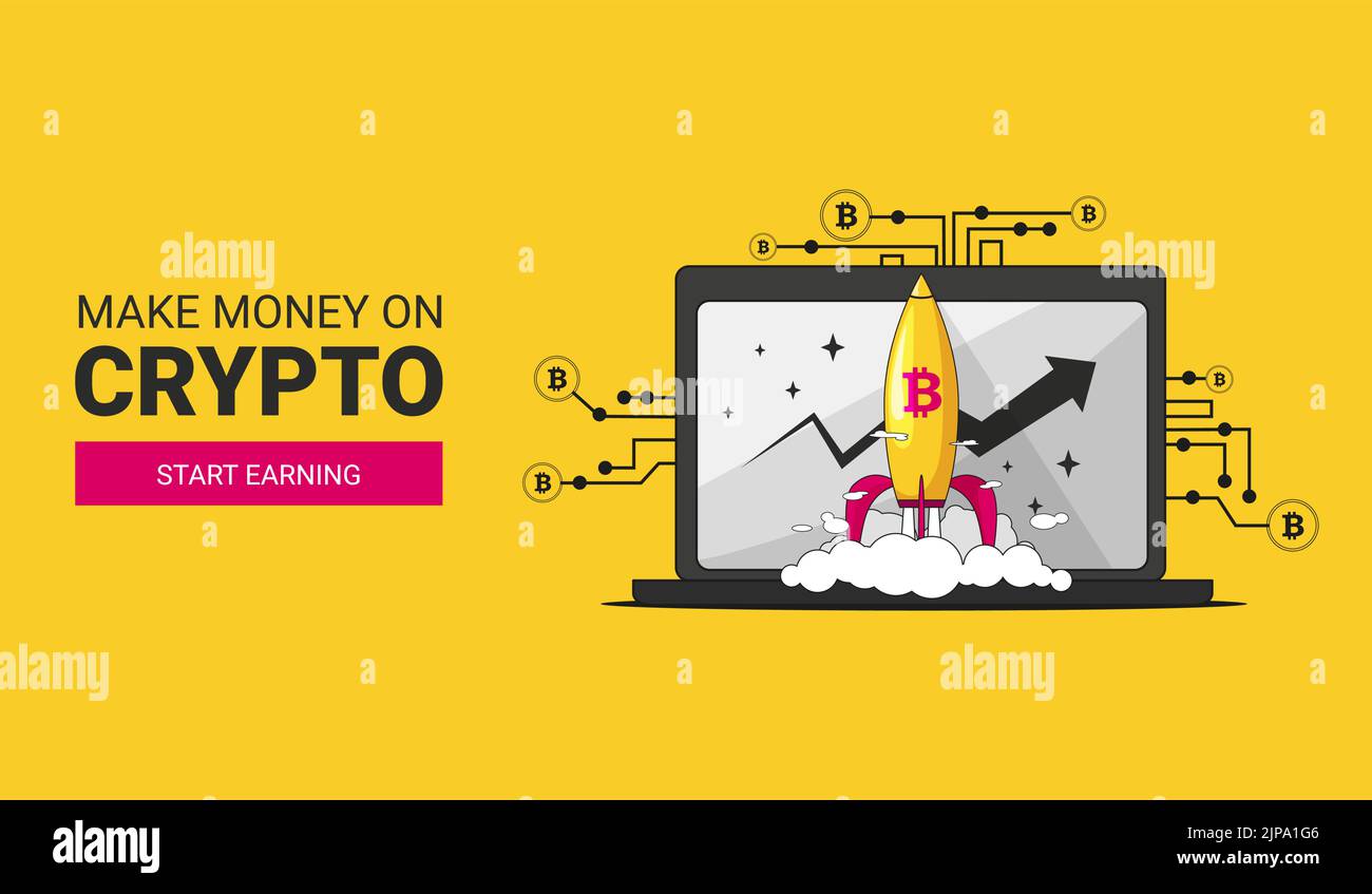 Bitcoin rocket money and bank blockchain cryptocurrency. Mining crypto  finance and growth vector illustration concept. Btc coin investment and  rising Stock Vector Image & Art - Alamy