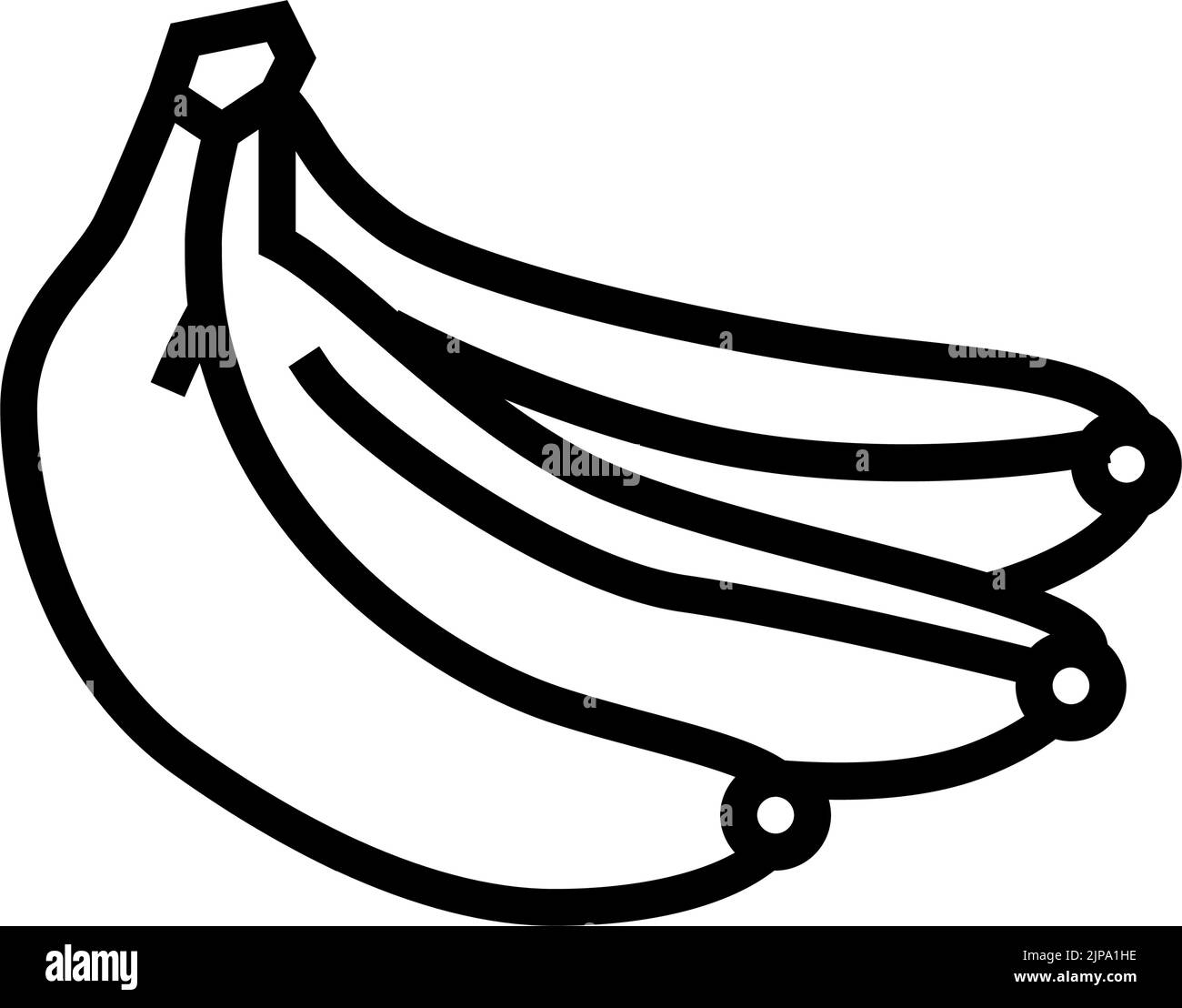 green banana line icon vector illustration Stock Vector Image & Art Alamy