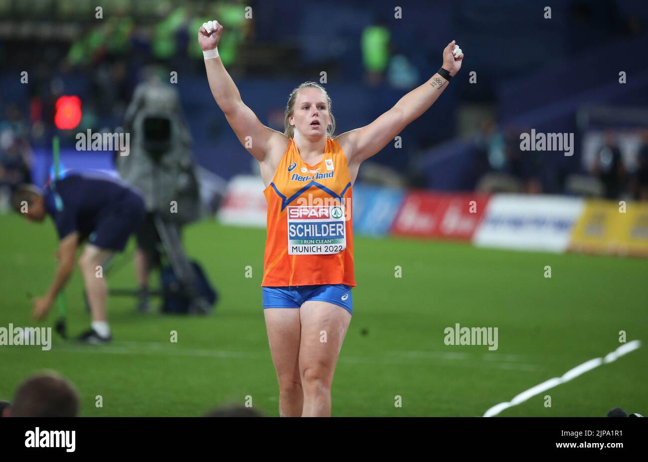 Jessica Schilder of Netherlands Gold medal during the Athletics, Women