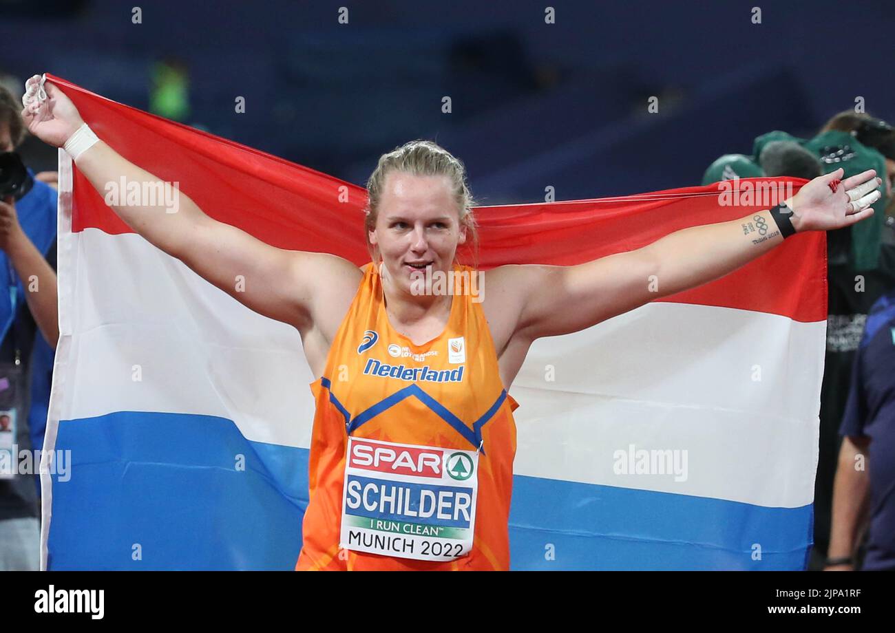 Jessica Schilder of Netherlands Gold medal during the Athletics, Women