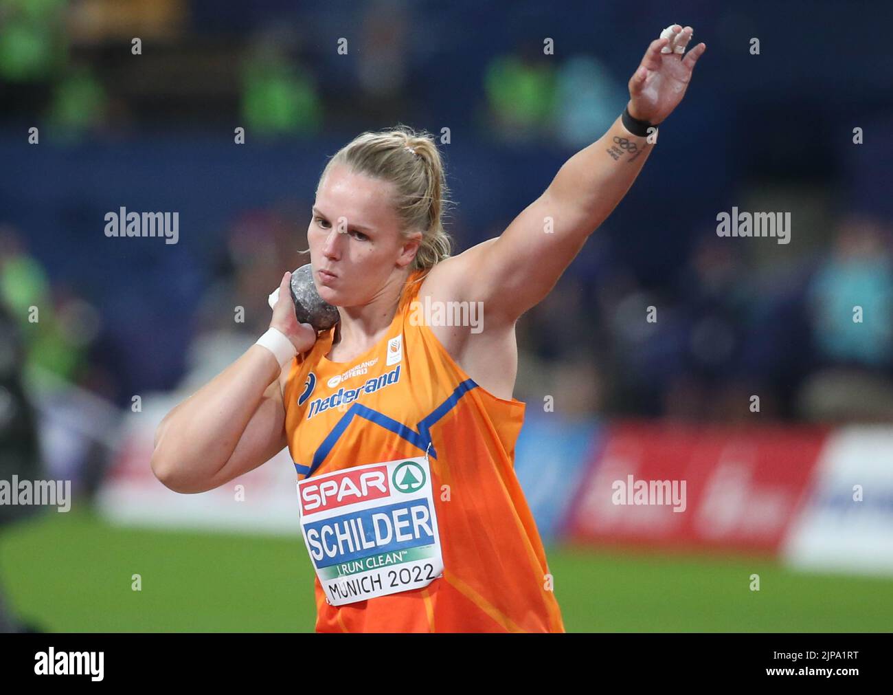 Jessica Schilder of Netherlands Gold medal during the Athletics, Women