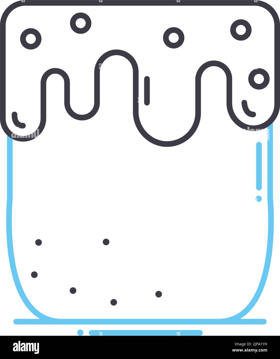 tsoureki line icon, outline symbol, vector illustration, concept sign Stock Vector