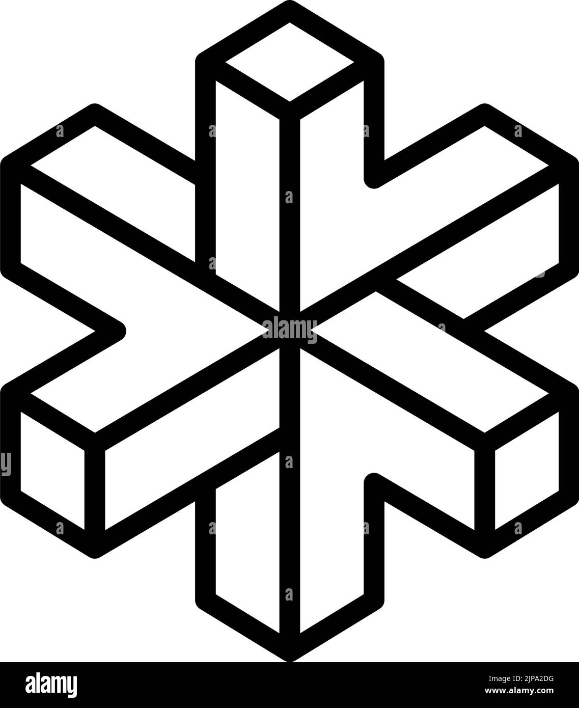 Escher style illusion infinity Black and White Stock Photos & Images ...