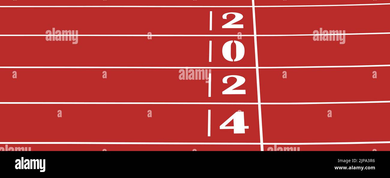 finish line track running with title 2024 Stock Vector Image & Art Alamy