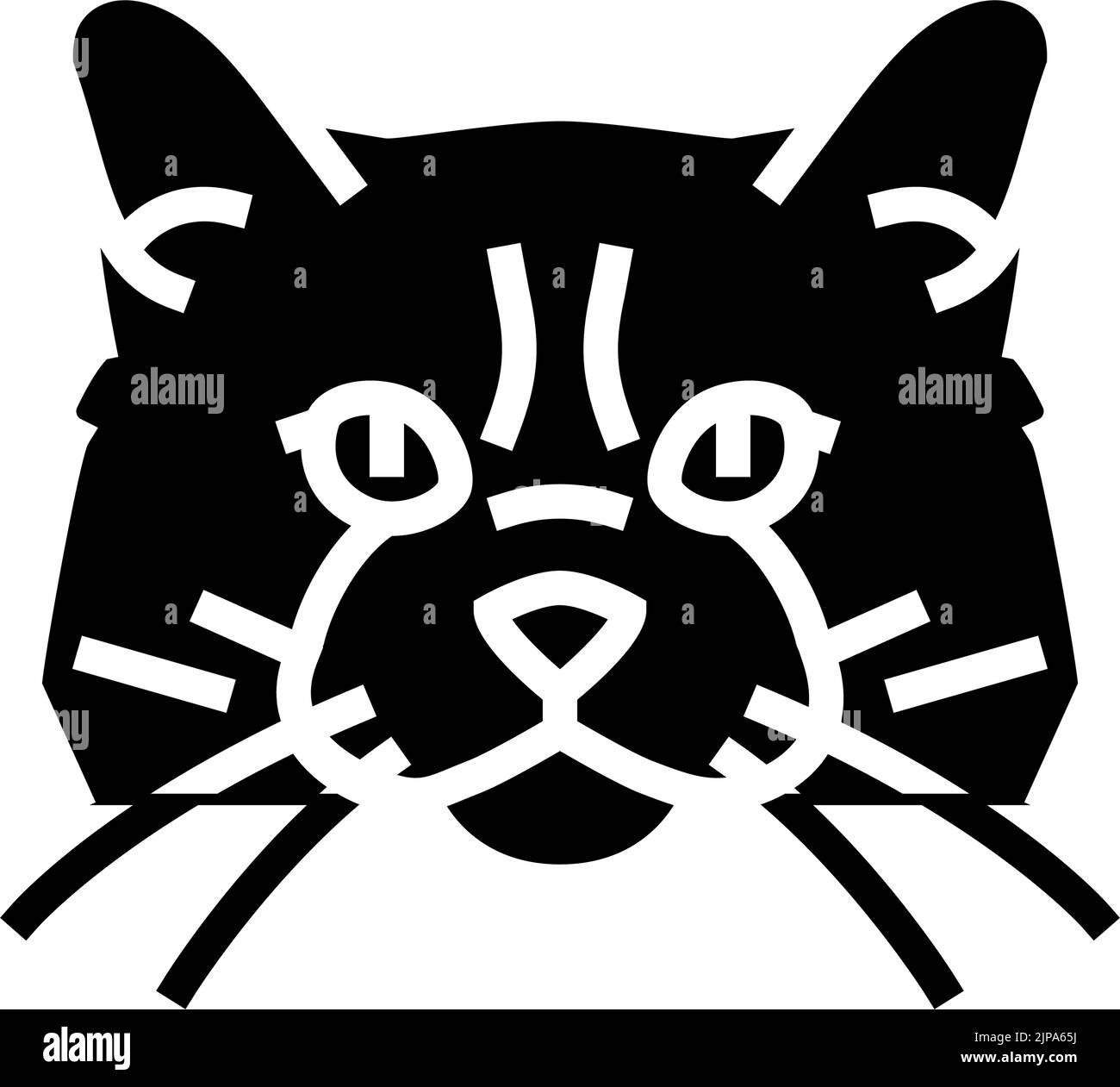 ragdoll-cat-cute-pet-glyph-icon-vector-illustration-stock-vector-image
