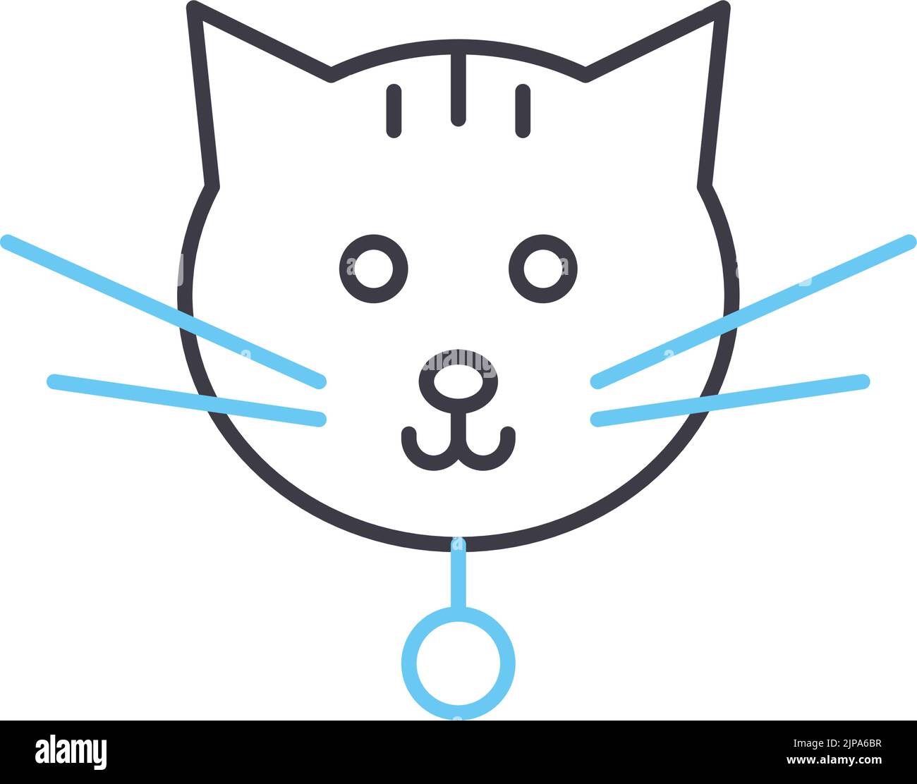 pets line icon, outline symbol, vector illustration, concept sign Stock Vector