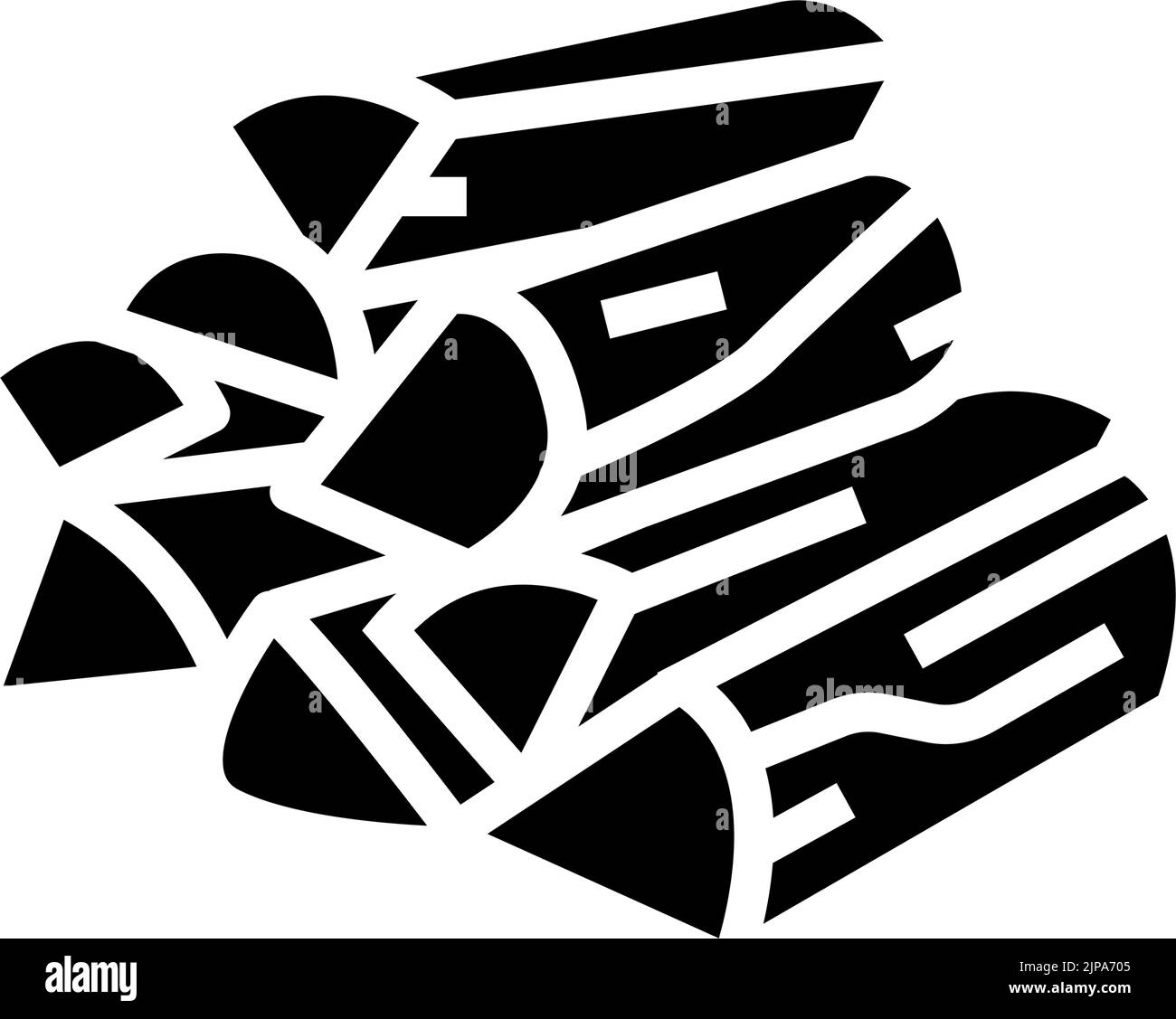 firewood wood timber glyph icon vector illustration Stock Vector Image ...