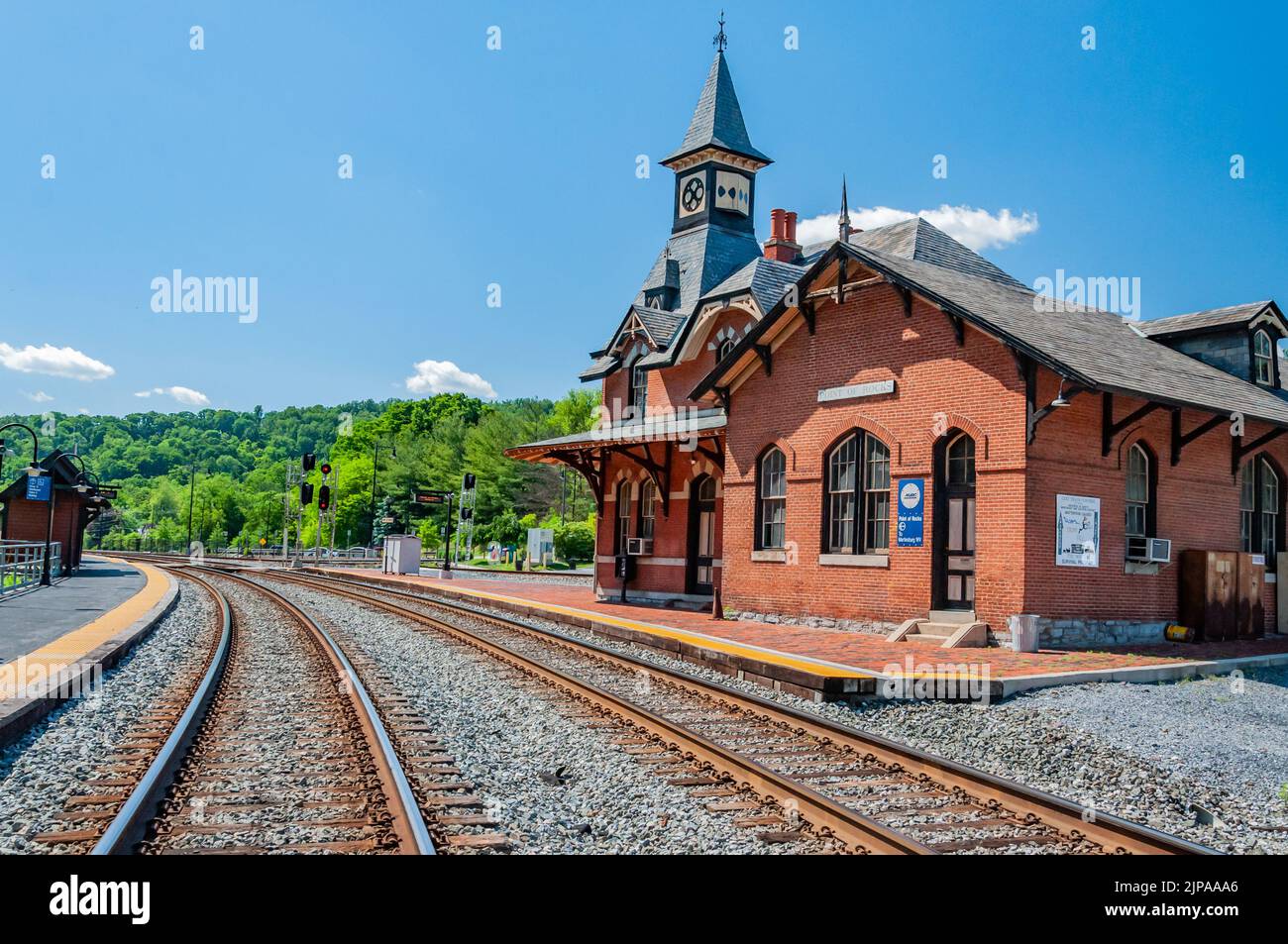 Pulling into the Station, Point of Rocks, Frederick County Maryland