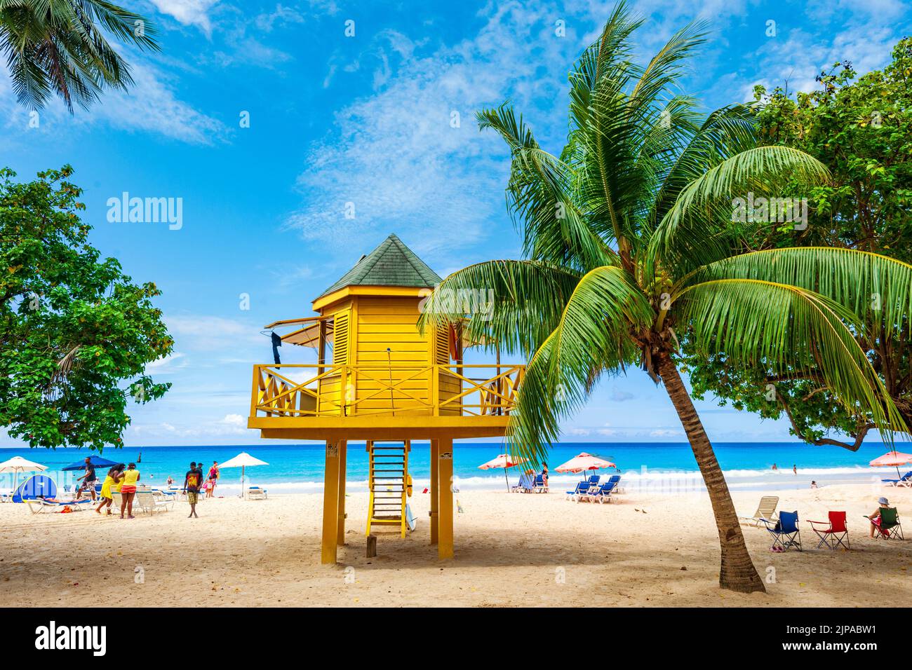 Rockley Beach,   Barbados Karibik Stock Photo