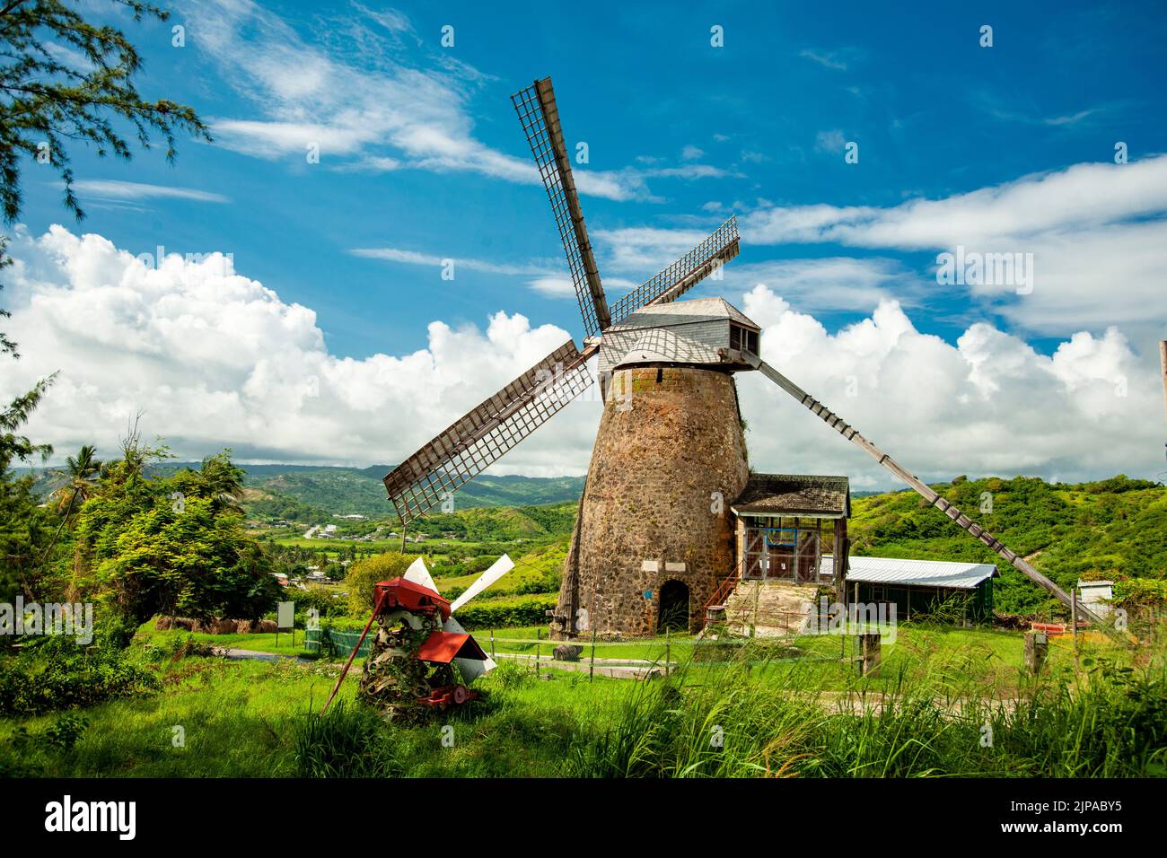 Morgan Lewis Muehle,historic,cherrytreehill , Barbados Karibik Stock Photo