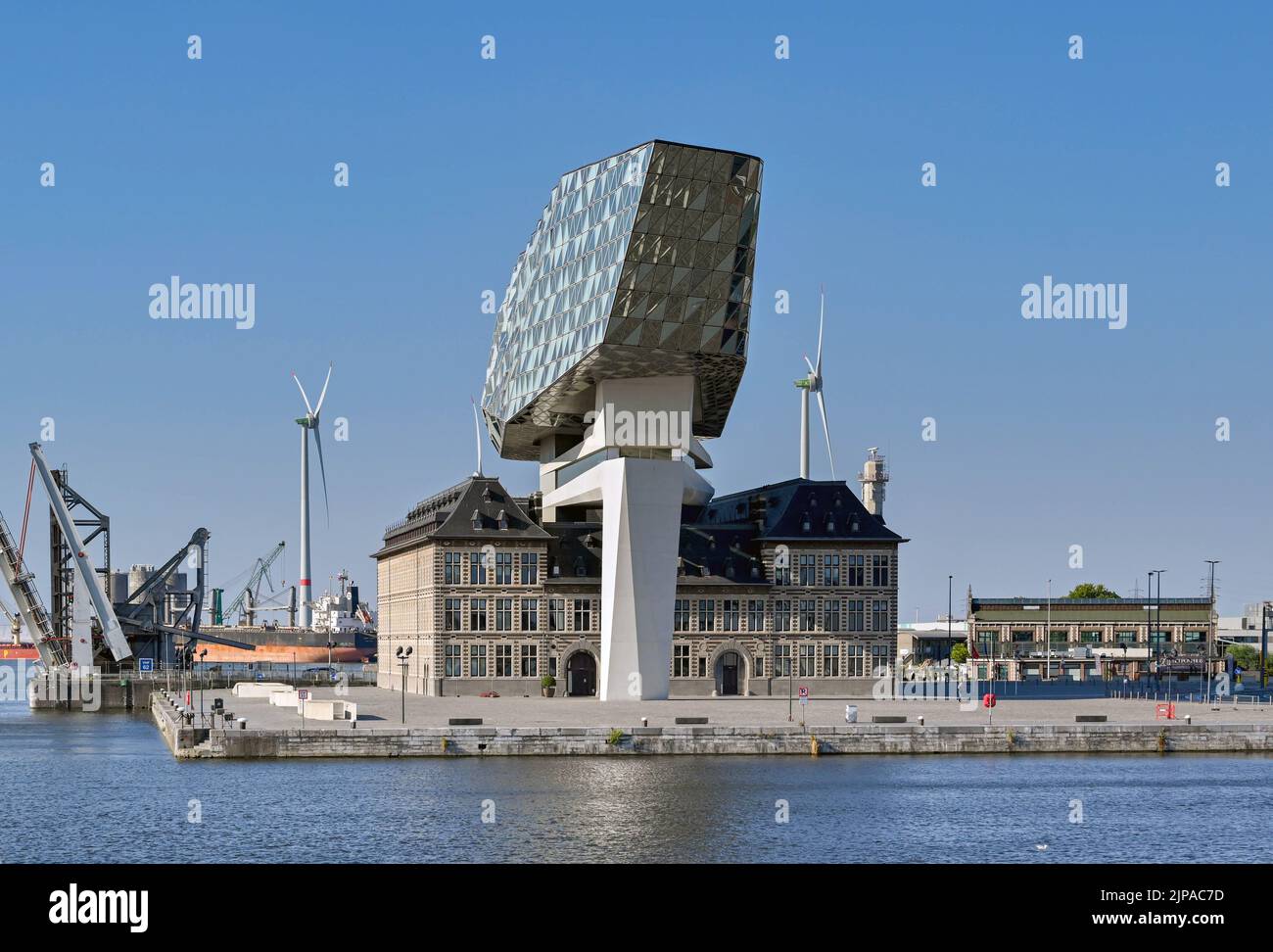 Antwerp, Belgium August 2022 Exterior of the Antwerp Port Authority