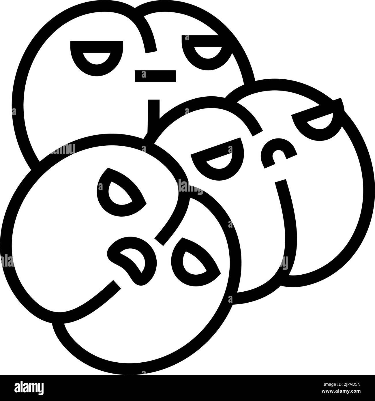 microbiology bacteria virus line icon vector illustration Stock Vector ...