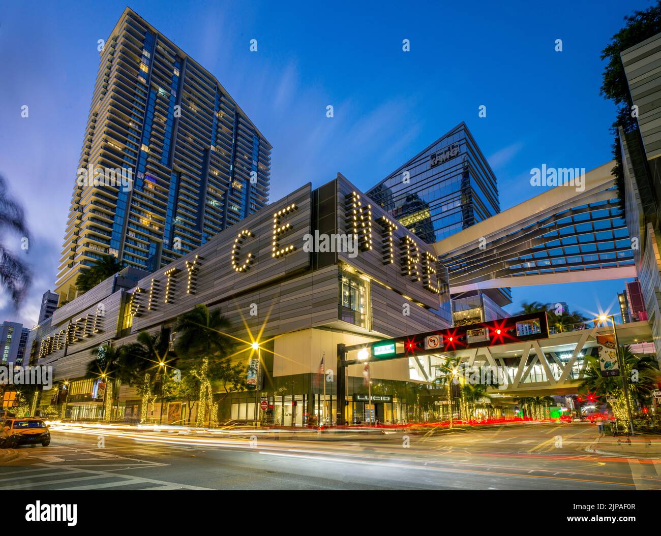 Brickell City Center Modern Shopping Mall and Business Complex in Downtown Miami, Miami, South Florida,USA Stock Photo