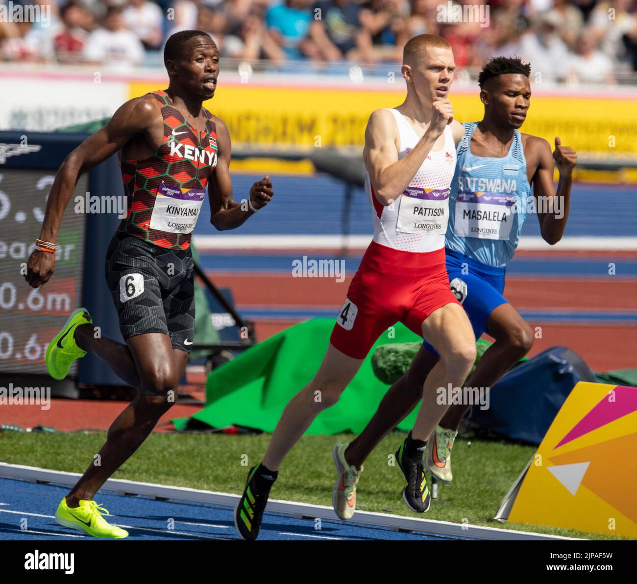 Ben Pattison of England competing in the 800m heats at the Commonwealth ...