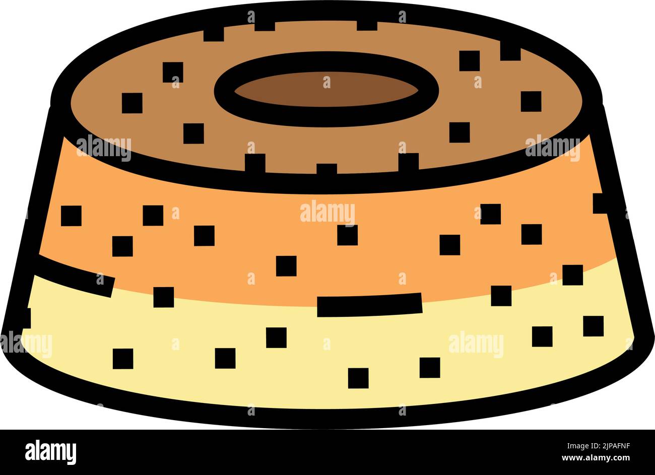 food cake dessert color icon vector illustration Stock Vector Image ...