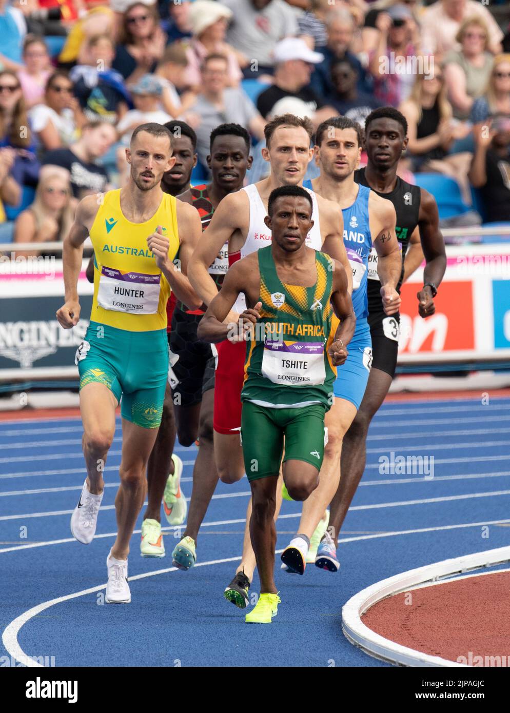 Tshepo Tshite of South Africa competing in the 800m heats at the ...