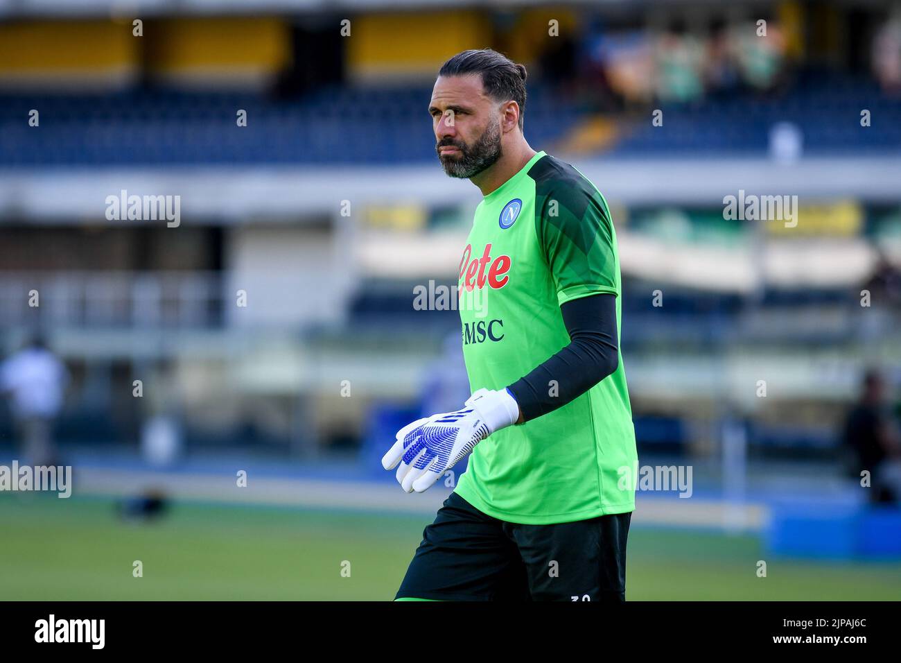 Marcantonio Bentegodi stadium, Verona, Italy, August 15, 2022, Napoli's Salvatore Sirigu portrait  during  Hellas Verona FC vs SSC Napoli - italian so Stock Photo