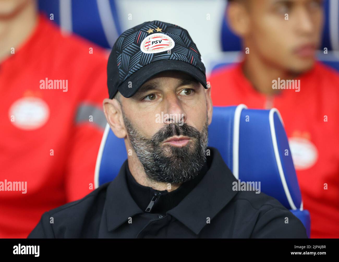 PSV Eindhoven manager Ruud van Nistelrooy during the Champions League qualifying match at Ibrox, Glasgow. Picture date: Tuesday August 16, 2022. Stock Photo
