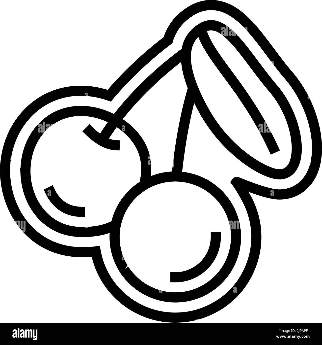 cherry slot game line icon vector illustration Stock Vector Image & Art
