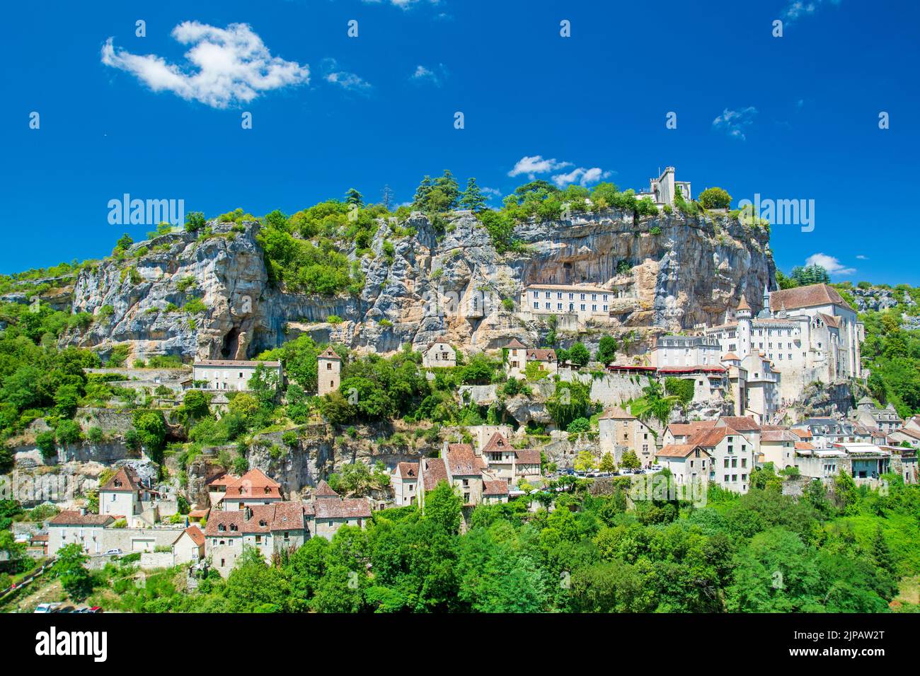 Rocamadour, beautiful french village on Lot valley, Occitanie Stock