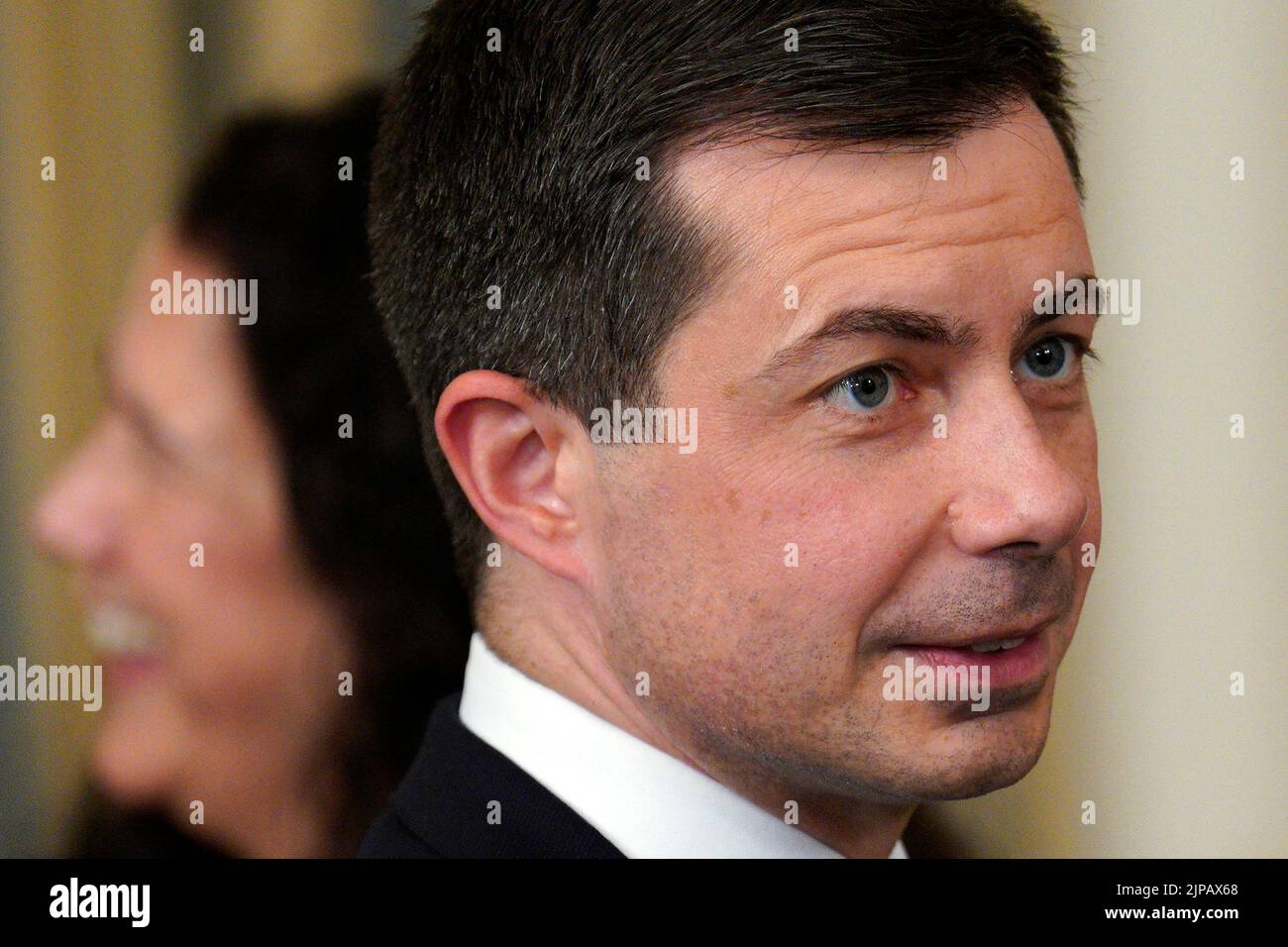 U.S. Transportation Secretary Pete Buttigieg attends the Inflation ...