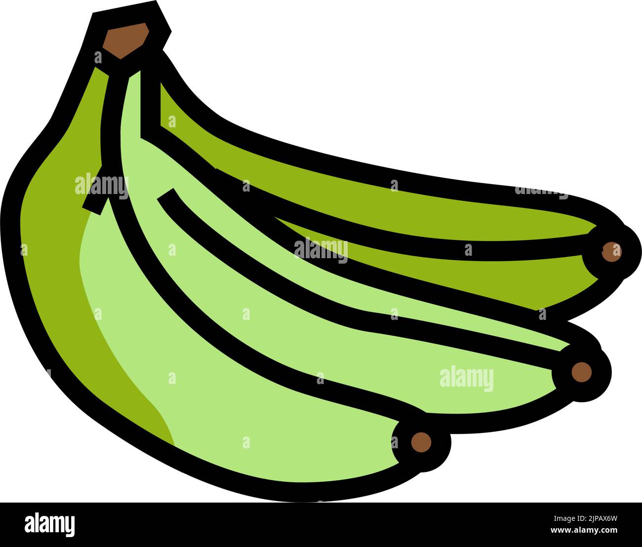 green banana color icon vector illustration Stock Vector Image & Art
