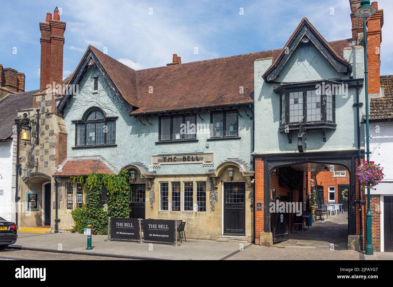 The Bell Pub, Salisbury Street, Amesbury, Wiltshire, England, United Kingdom Stock Photo