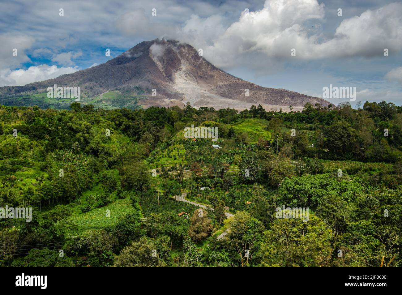 Beautiful view merapi volcano hi-res stock photography and images - Alamy