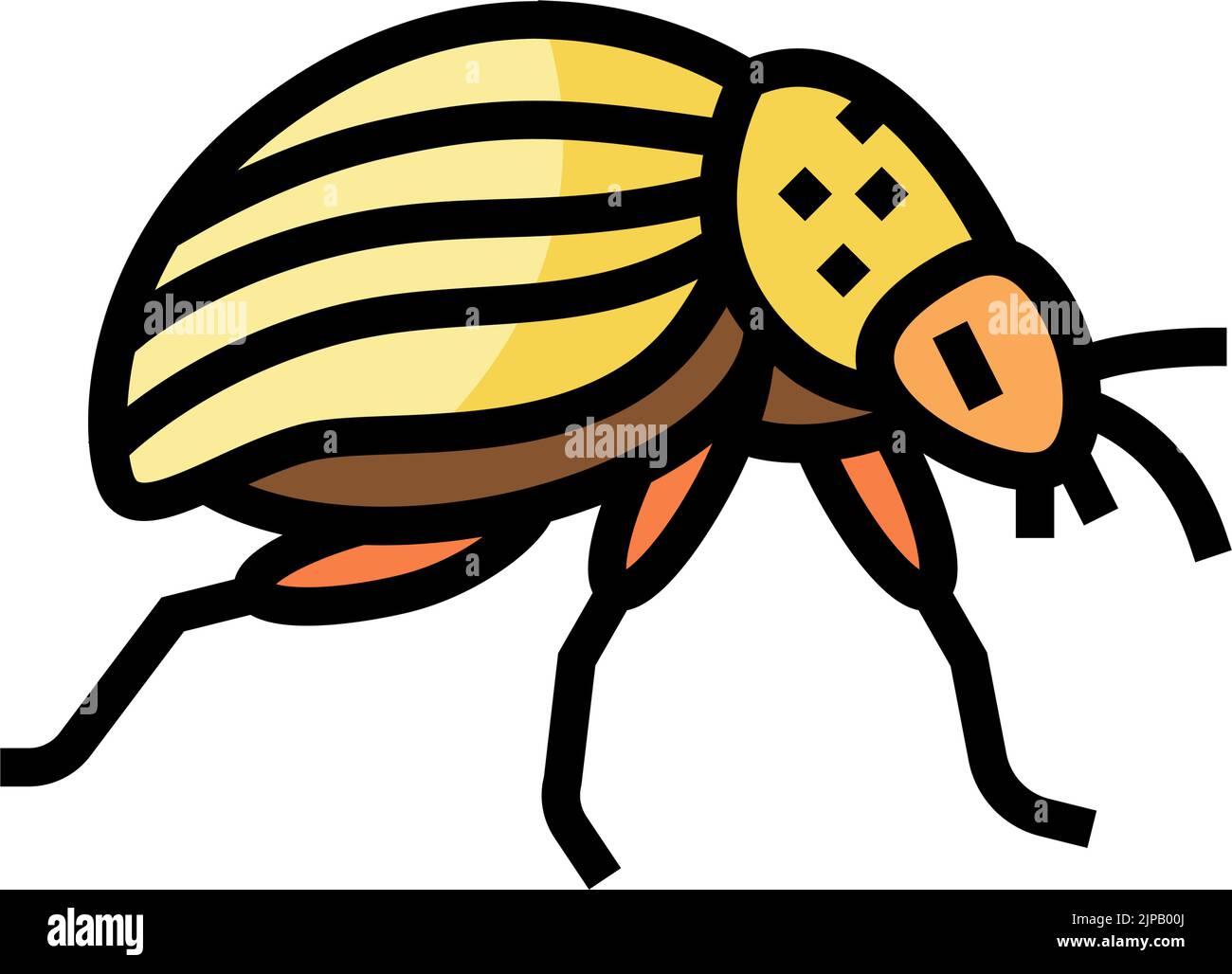 colorado beetle color icon vector illustration Stock Vector Image & Art ...