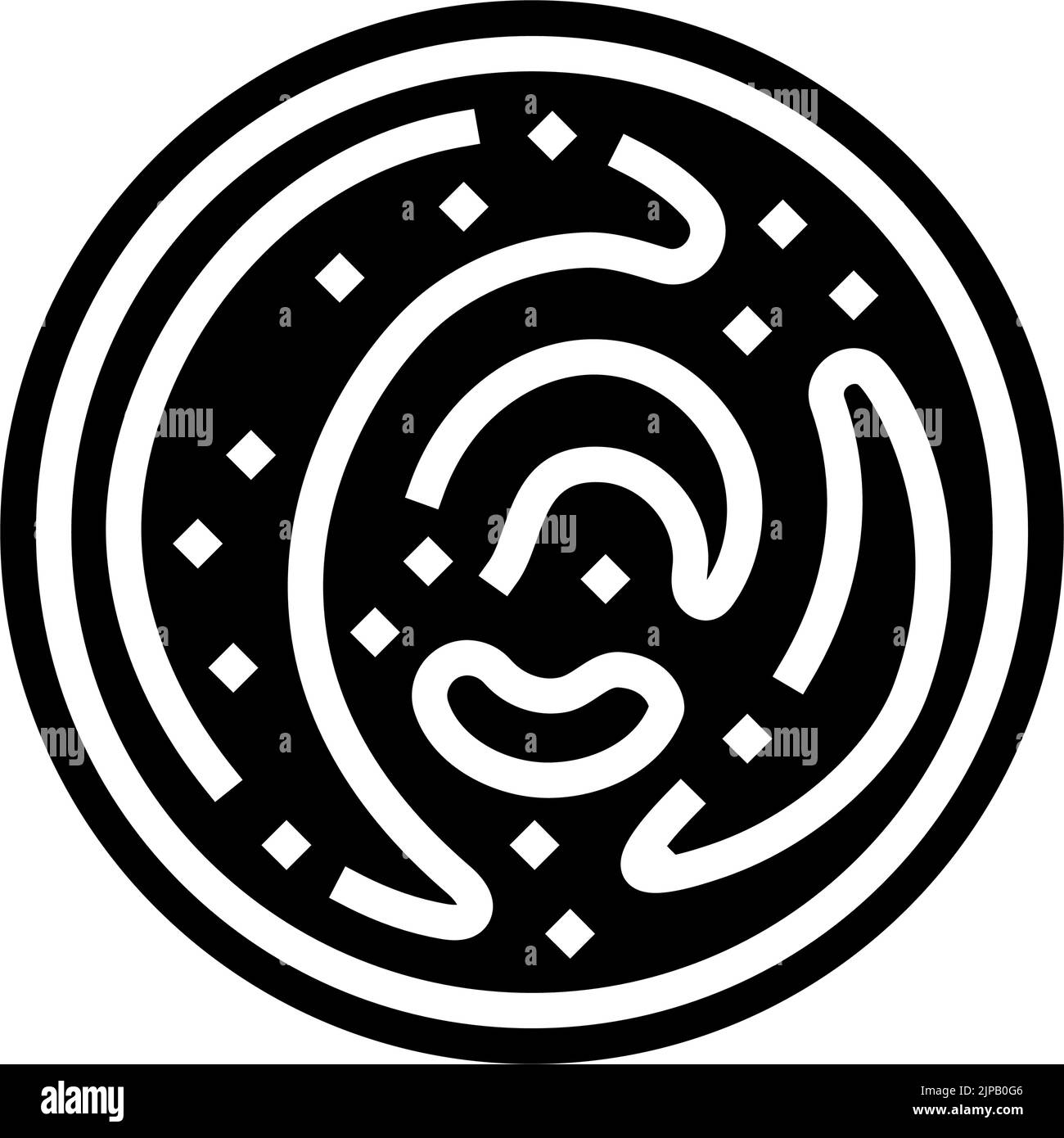 top bowl mustard sauce food glyph icon vector illustration Stock Vector