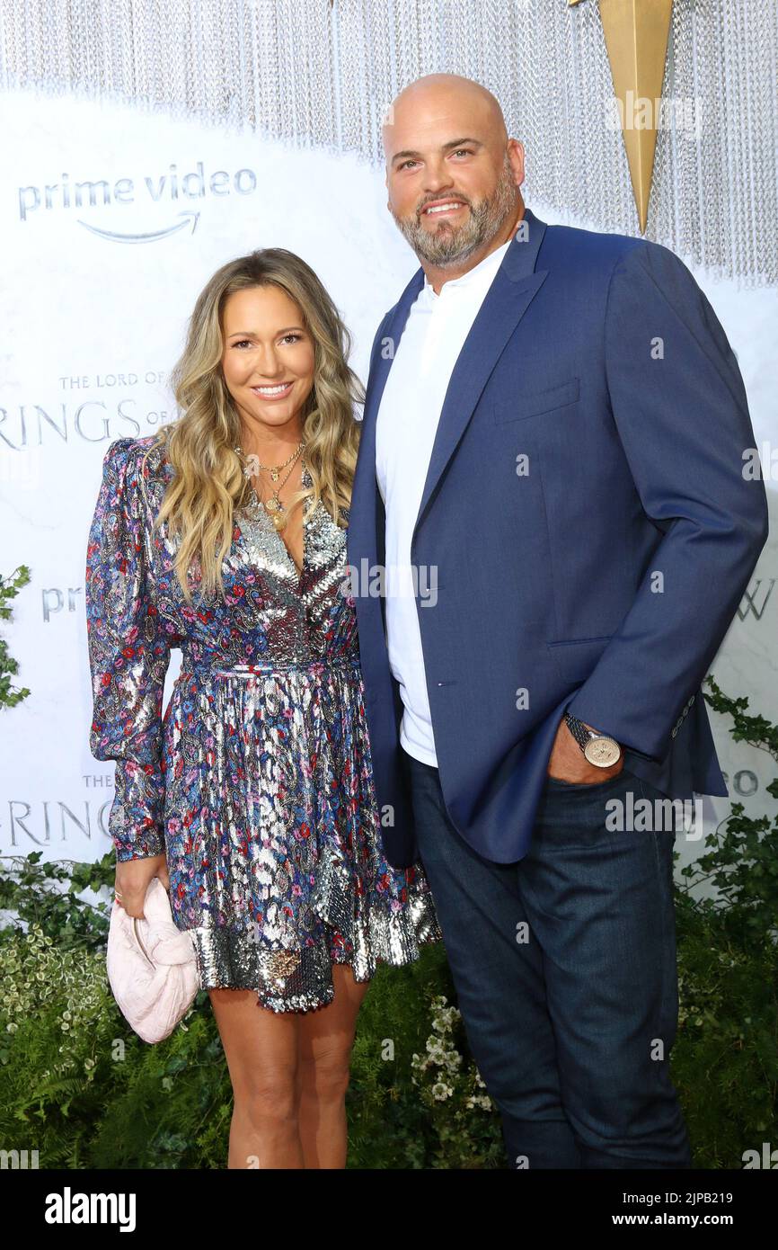 Andrew Whitworth, Wife at the The Lord Of The Rings The Rings Of Power