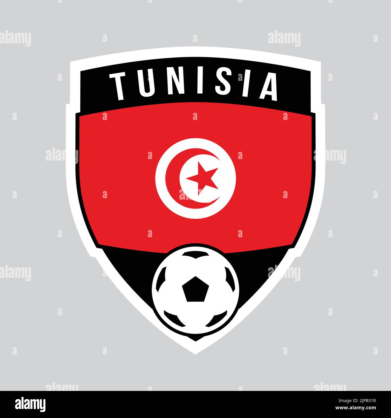 Tunisia football flag hi-res stock photography and images - Alamy