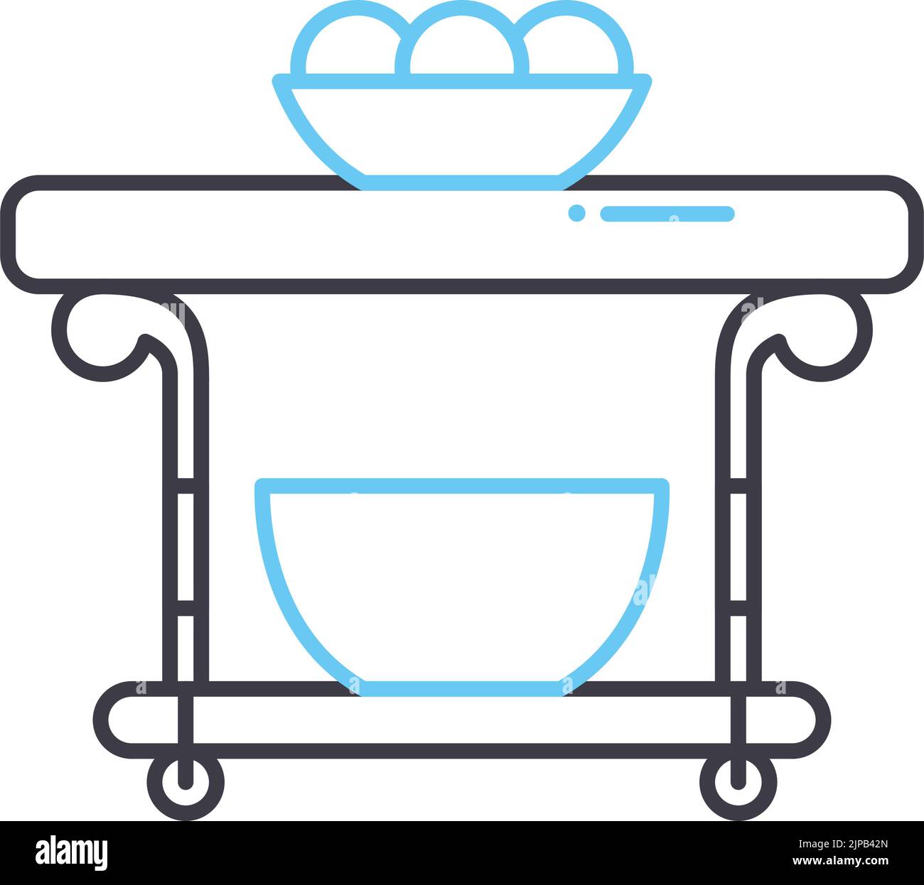 table line icon, outline symbol, vector illustration, concept sign ...