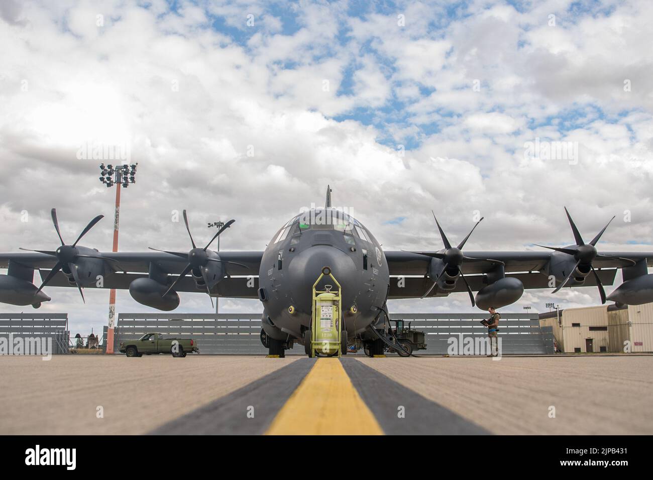 A 352d Special Operations Wing MC-130J Commando II loadmaster completes ...