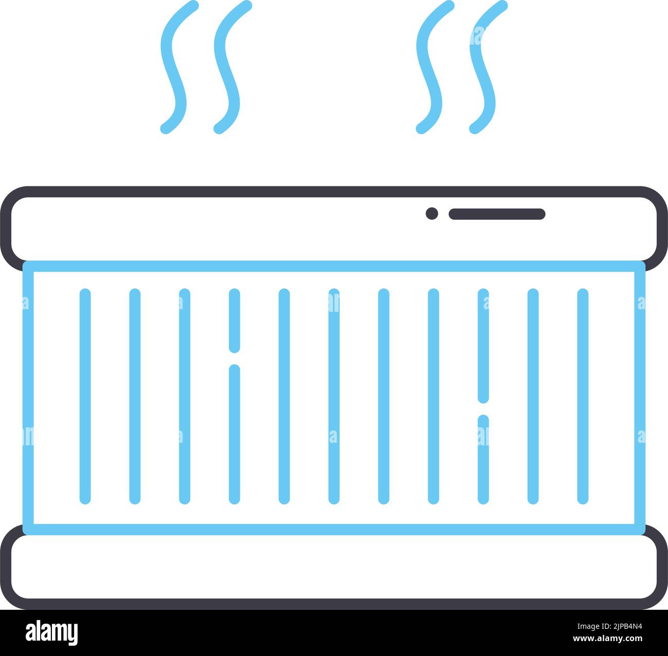 hot tub line icon, outline symbol, vector illustration, concept sign Stock Vector