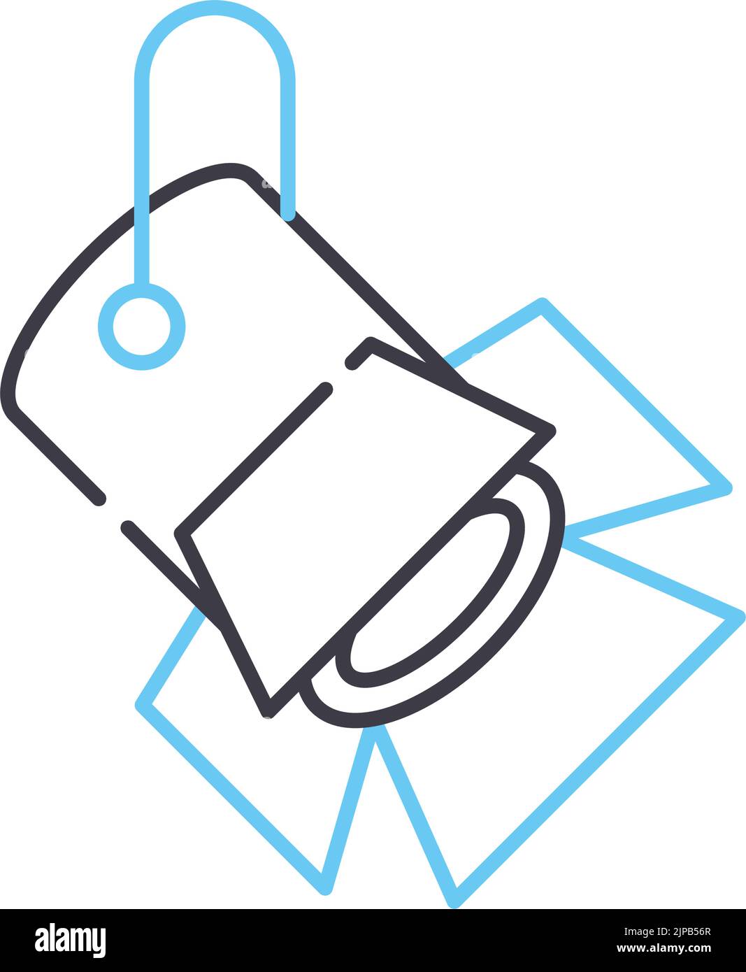 spotlight line icon, outline symbol, vector illustration, concept sign