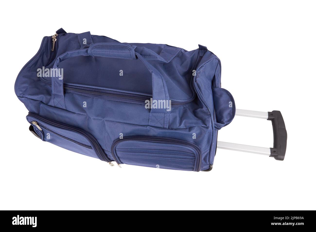 Large suitcase isolated on a white background Stock Photo