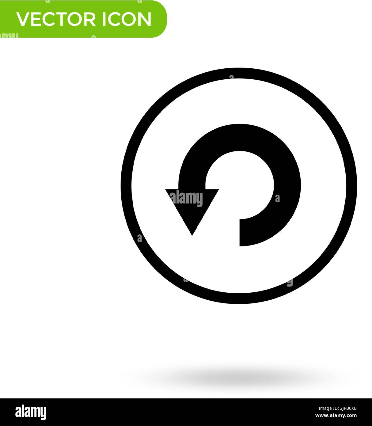 circle arrow icon. minimal and creative icon isolated on white ...