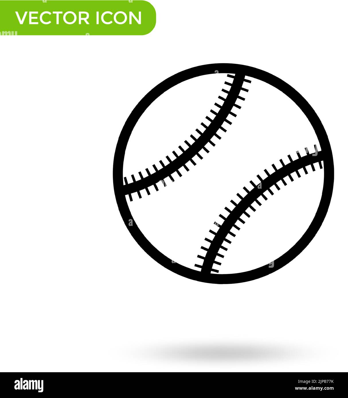 baseball ball icon. minimal and creative icon isolated on white ...