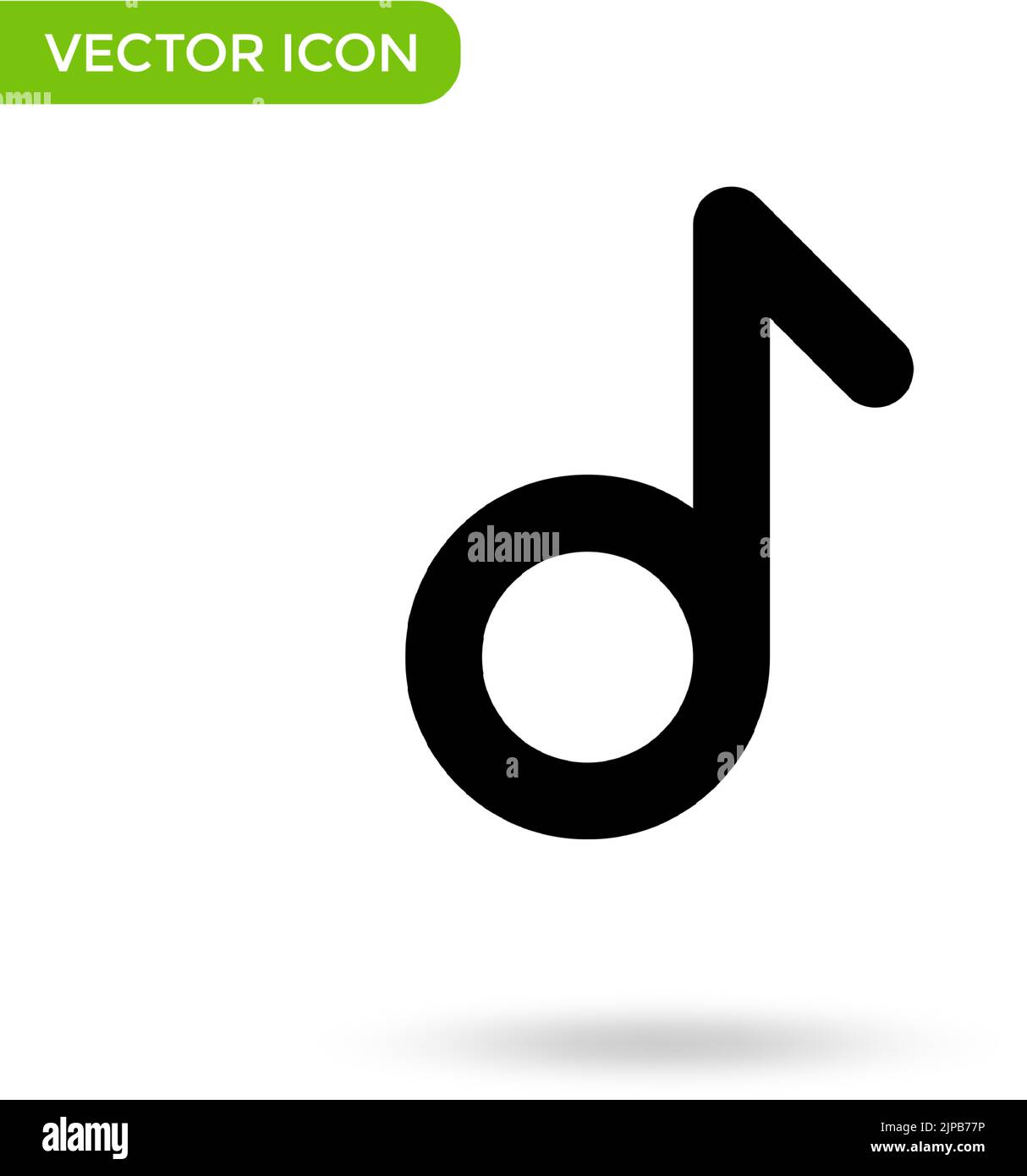 music note icon. minimal and creative icon isolated on white background ...