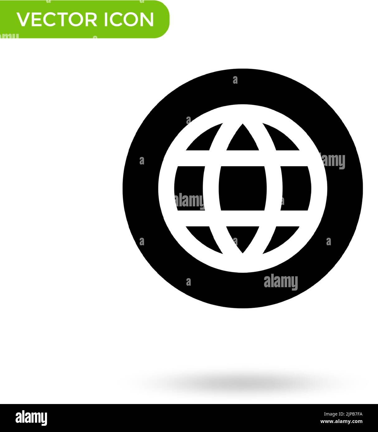 web planet icon. minimal and creative icon isolated on white background ...