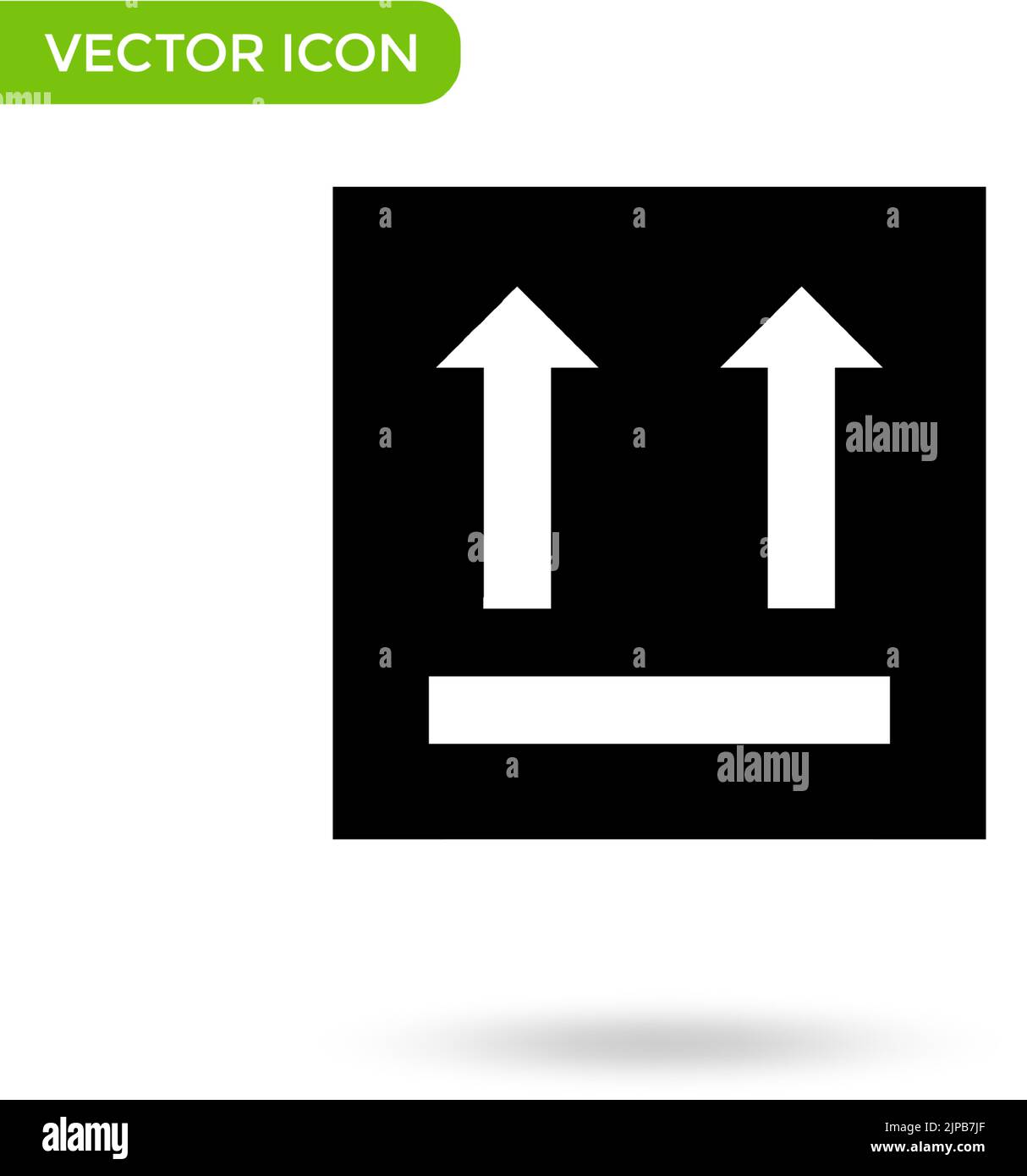 arrow side up logistic icon. minimal and creative icon isolated on ...