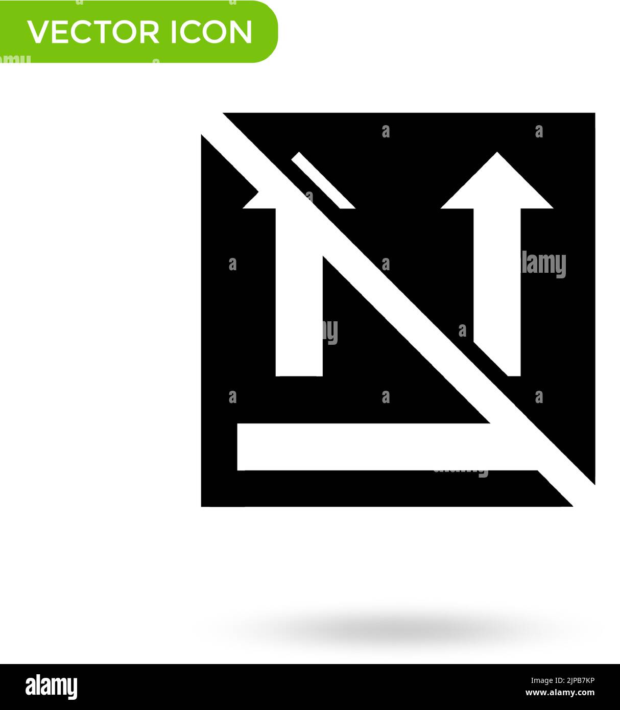 arrow side up logistic icon. minimal and creative icon isolated on ...