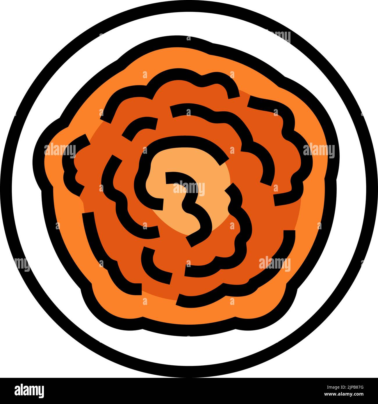 pumpkin puree color icon vector illustration Stock Vector Image & Art ...
