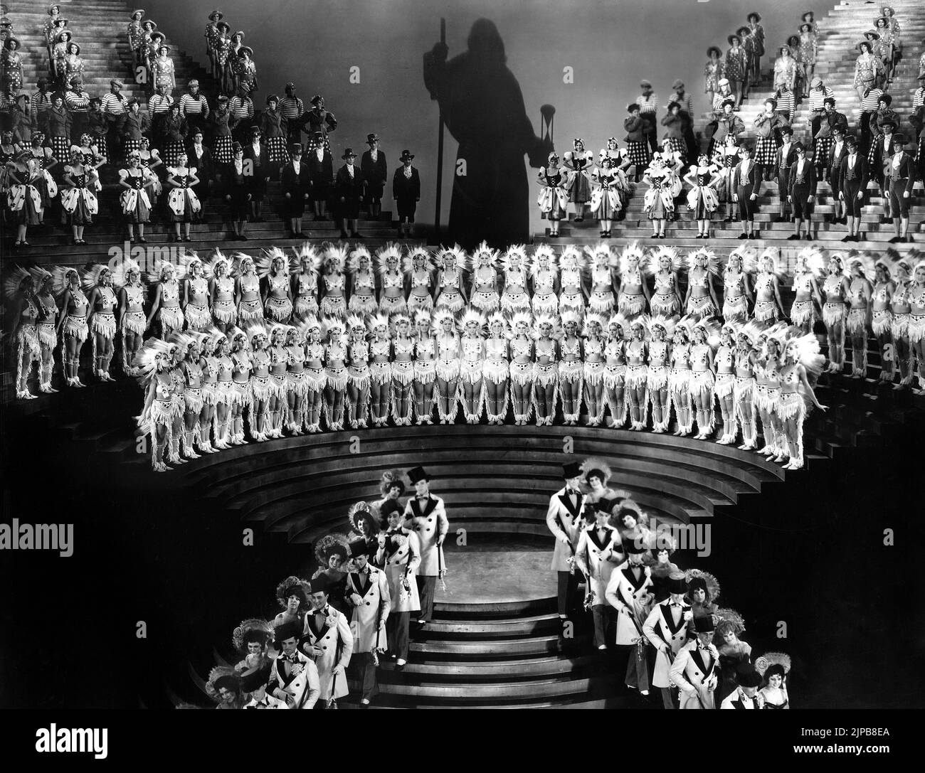 Broadway Stage Scene, on-set of the Film, 'Broadway to Hollywood', MGM, 1933 Stock Photo