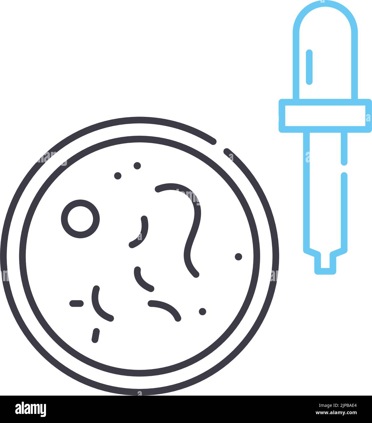 perpetual motion line icon, outline symbol, vector illustration, concept sign Stock Vector