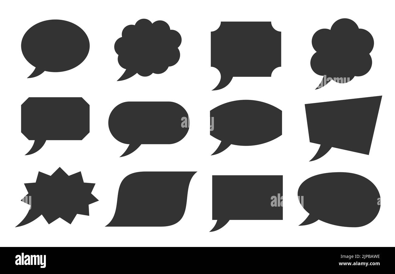 Thought bubble shapes Stock Vector Images - Alamy
