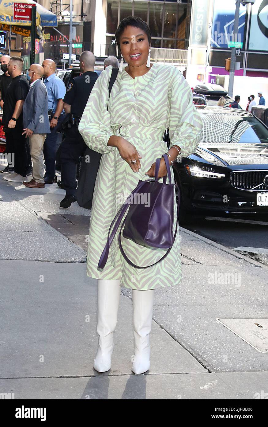 August 16, 2022 Alicia Quarles on the set of Good Morning America in