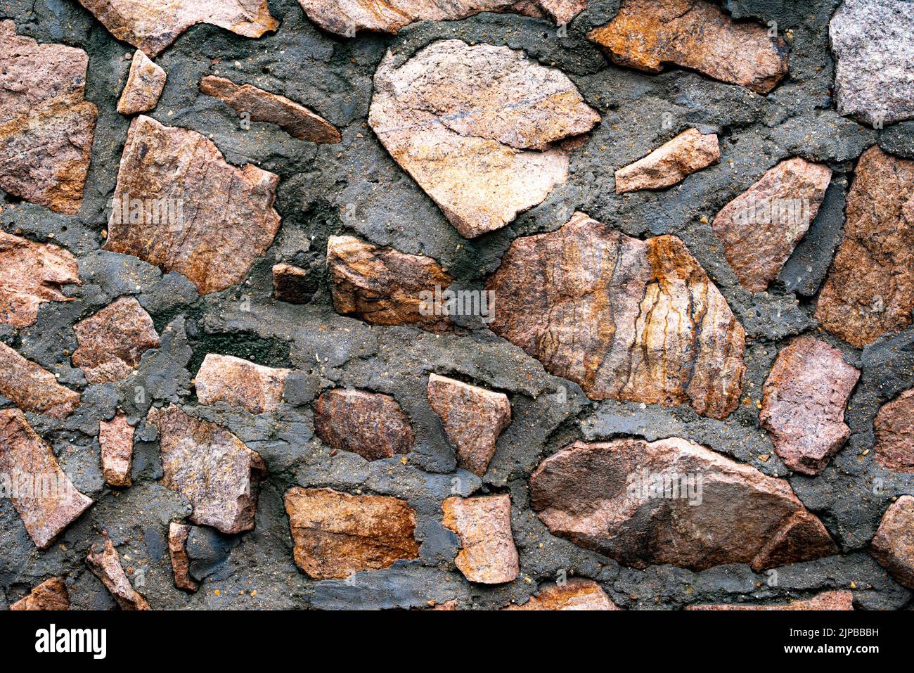 natural rock stones wall texture surface background Stock Photo