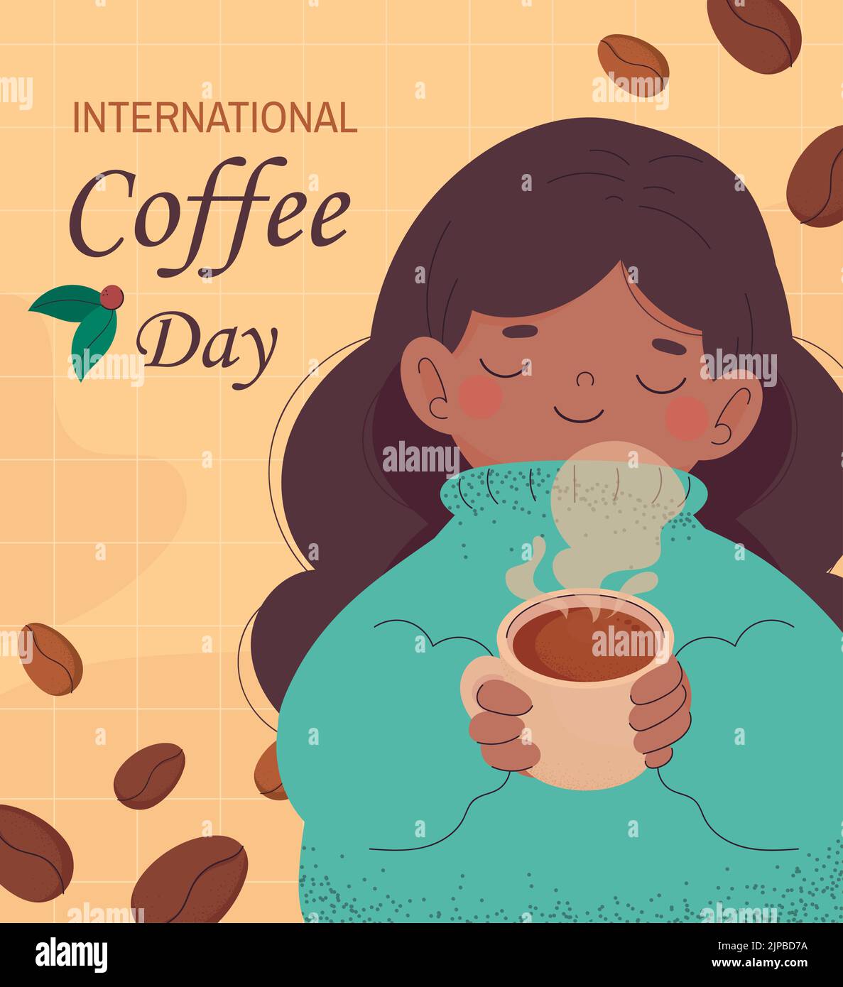 international coffee day, card Stock Vector Image & Art Alamy